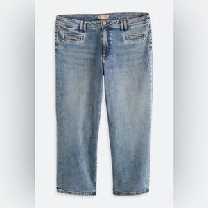 Kut from the Kloth Charlotte mid rise crop jeans size 16W casual distressed EUC